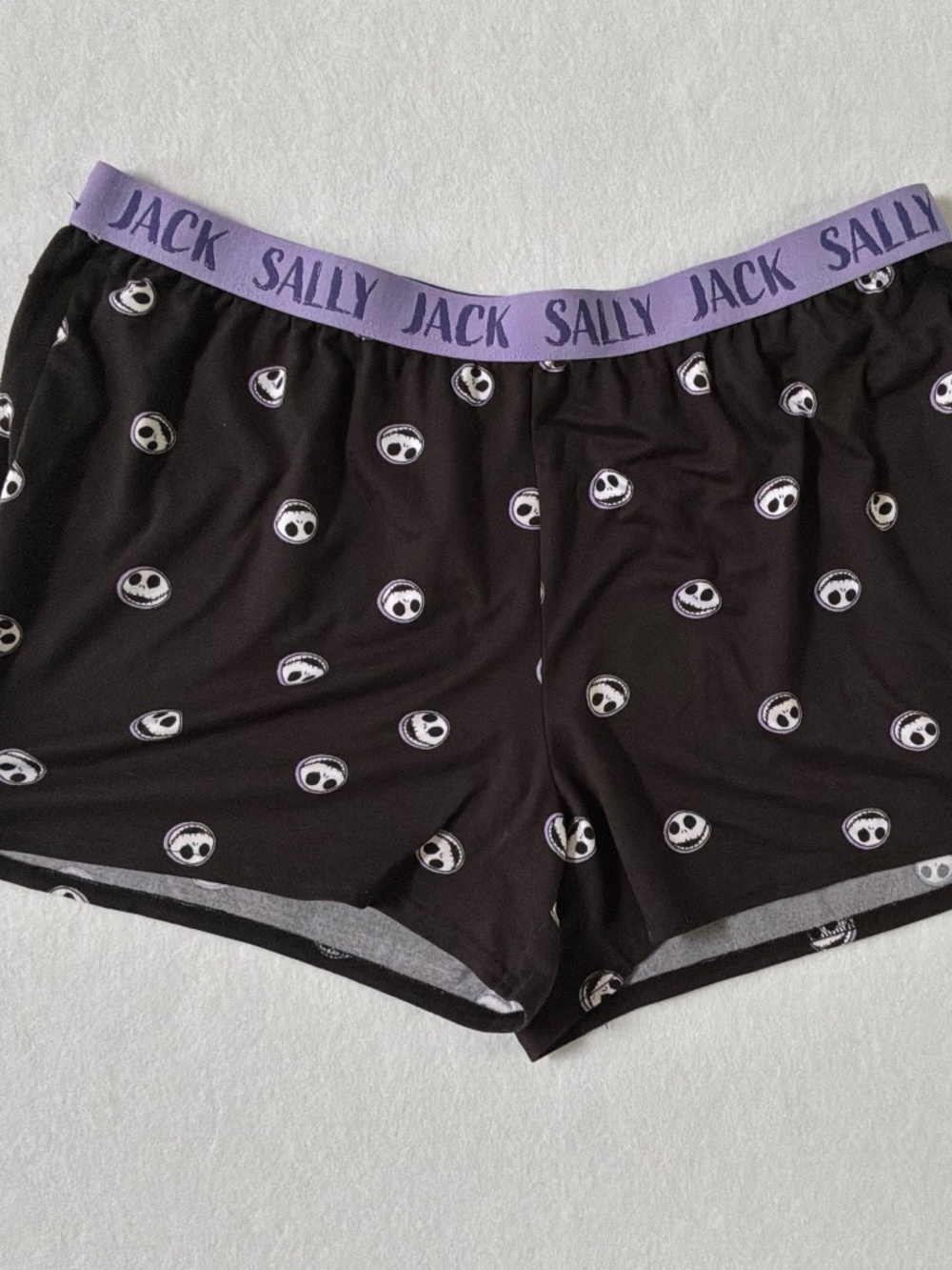 Disney Nightmare Before Christmas Jack Sally Sleep Shorts XL